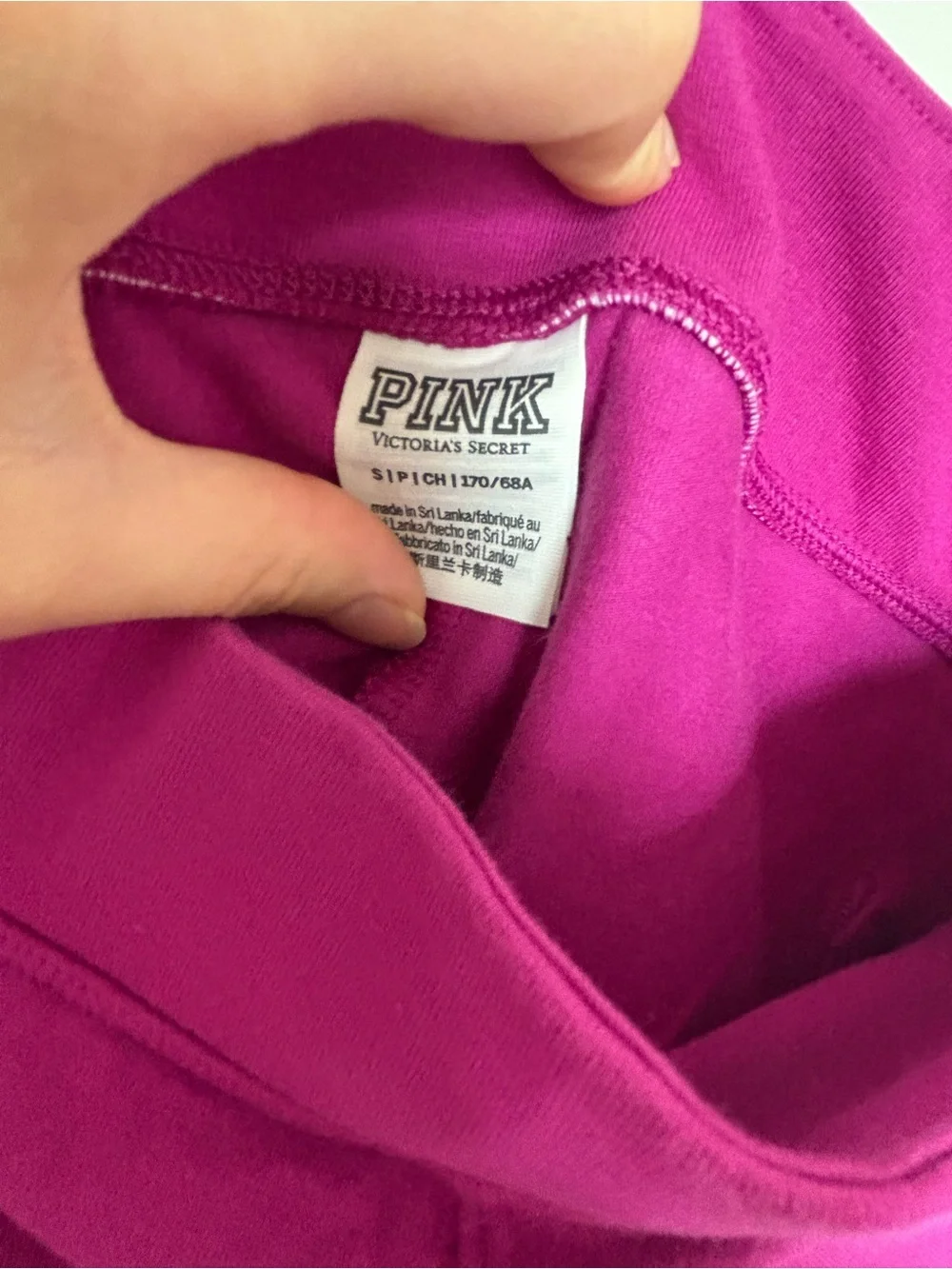 PINK Victoria's Secret Magenta Racerback Skort with matching bra set